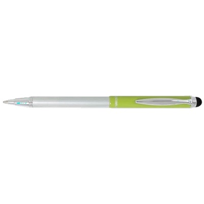 Stylus Pen-Telescopic Ballpoint,1.0Mm Light Green/Black Ink