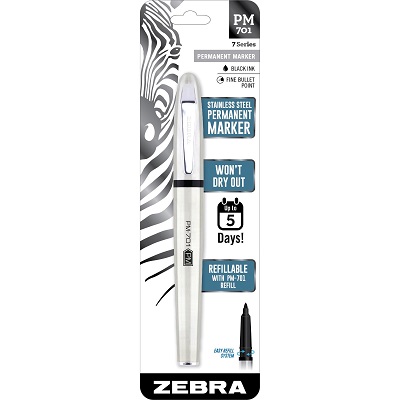 Marker-Permanent, Heavy Duty Fine Tip Pm-701, Black,12/pk