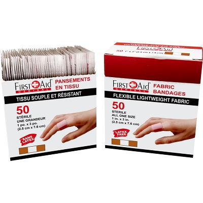 Bandages-First Aid Central, 1" X 3" Sterile, 50/Box
