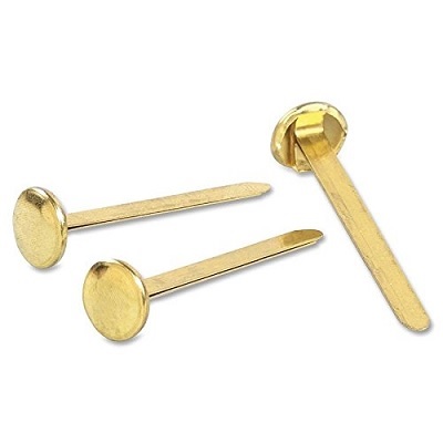 Fastener-Brass Plate Round Head 1-1/4"