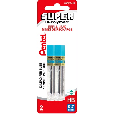 Leads-Hi-Polymer Super 0.7Mm Hb 12 Lead/Tubes 2/Pack