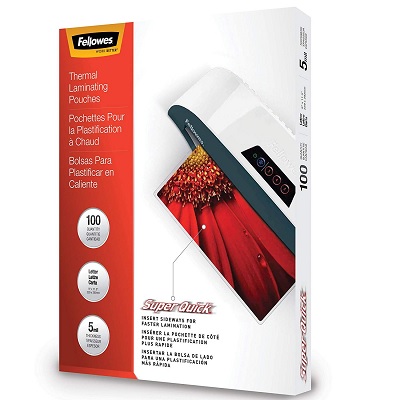 Laminating Pouch-Letter Superquick Glossy 5Mil 100/Pk