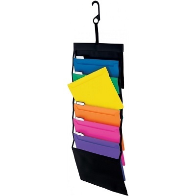 Organizer-Hanging, Desk Free Letter, Black/Bright Colours