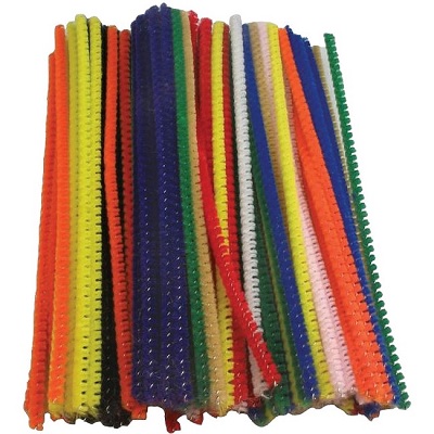 Chenille Stems- 6In. Assorted, 100/Pack