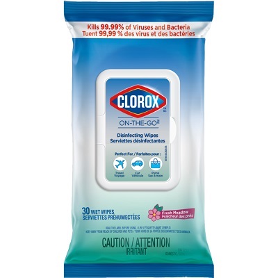 Disinfecting Wipes-Clorox On The Go, Fresh Meadow 30Ct 55794