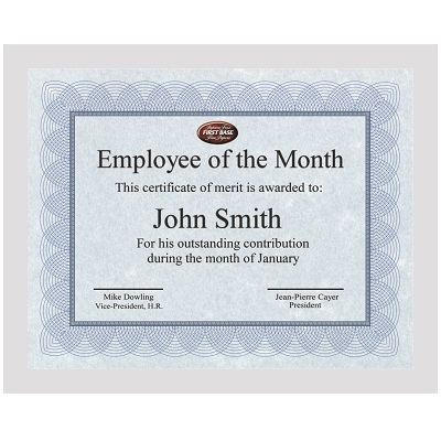 Certificate-Regent With Seals, Blue & Silver 25/Pack