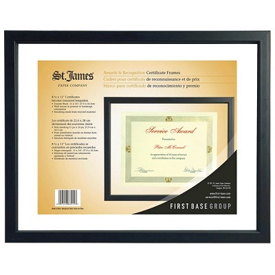 Frame-Frame-Award & Recognition,Floating 15X12 Tuxedo Black