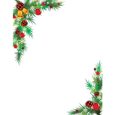 Letterhead-Christmas, Holiday Wreath 25/Pack
