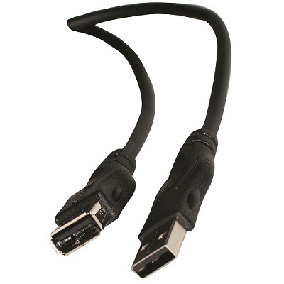 Usb Extension Cable-6' Usb 2.0. Connectors Am/Af, Black