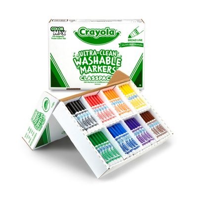 Marker Set-Crayola Classpack, Washable, 25 Of 8 Colours