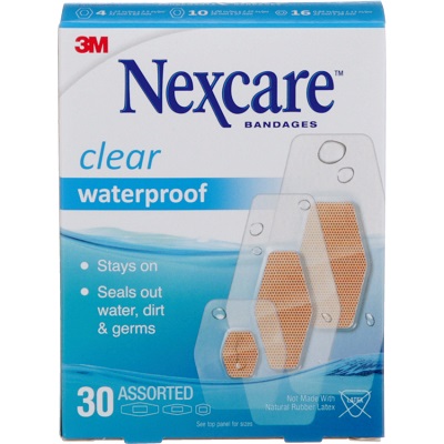 Bandages-Nexcare Waterproof, Assorted Sizes