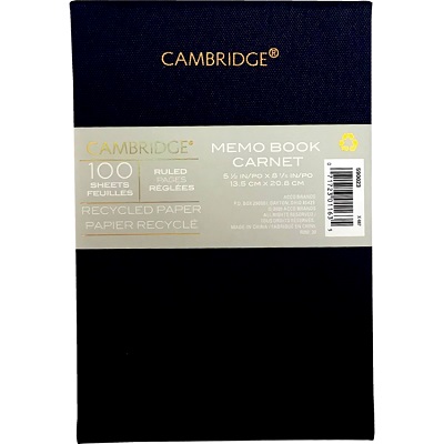 Memo Book-Workstyle 5" X 7.5" 200 Page, Blue