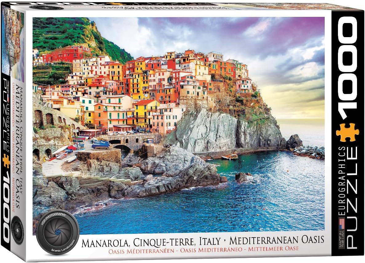 Eurographics 6000-0786 Cinque-Terre Manarola Italy 1000-Piece Puzzle (FREE SHIPPED)