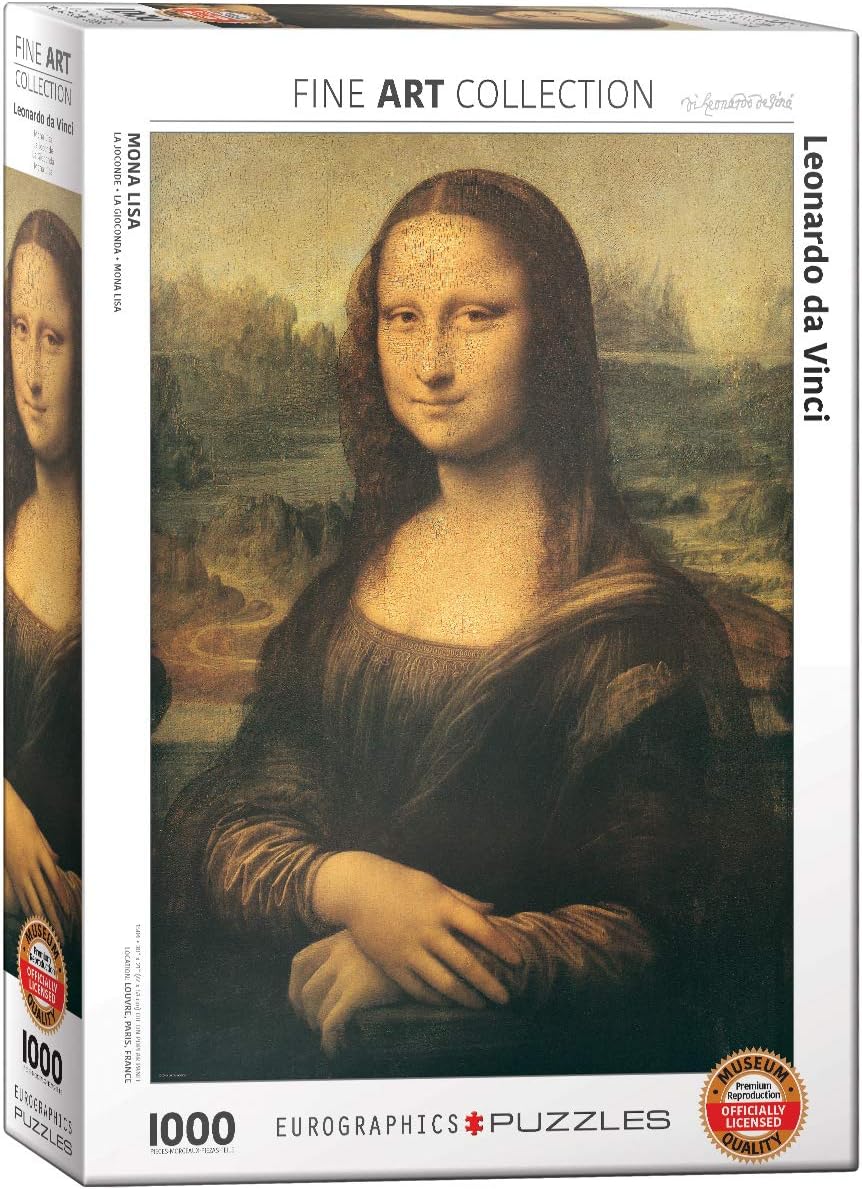 Eurographics 6000-1203 Mona Lisa by Leonardo Da Vinci 1000-Piece Puzzle (FREE SHIPPED)