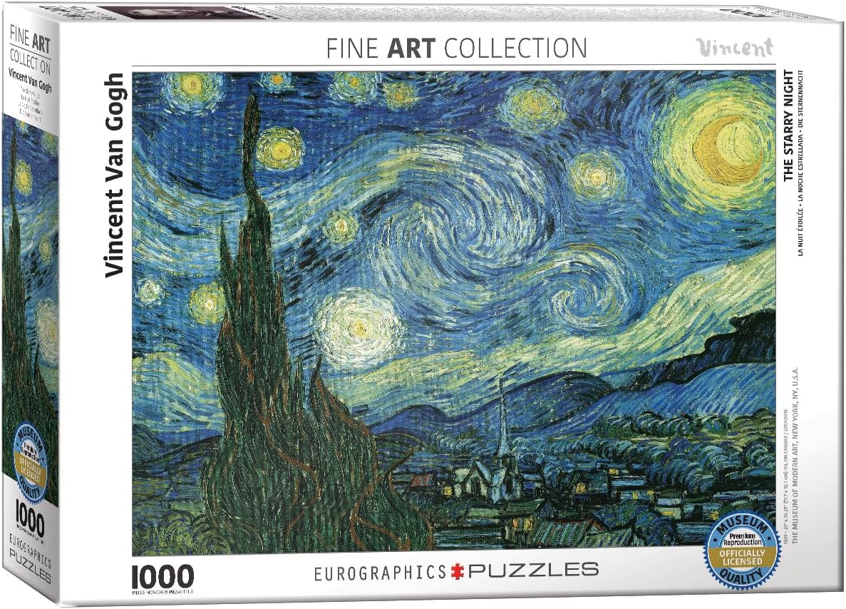 Eurographics 6000-1204 Starry Night by Vincent Van Gogh 1000-Piece Puzzle (FREE SHIPPED)
