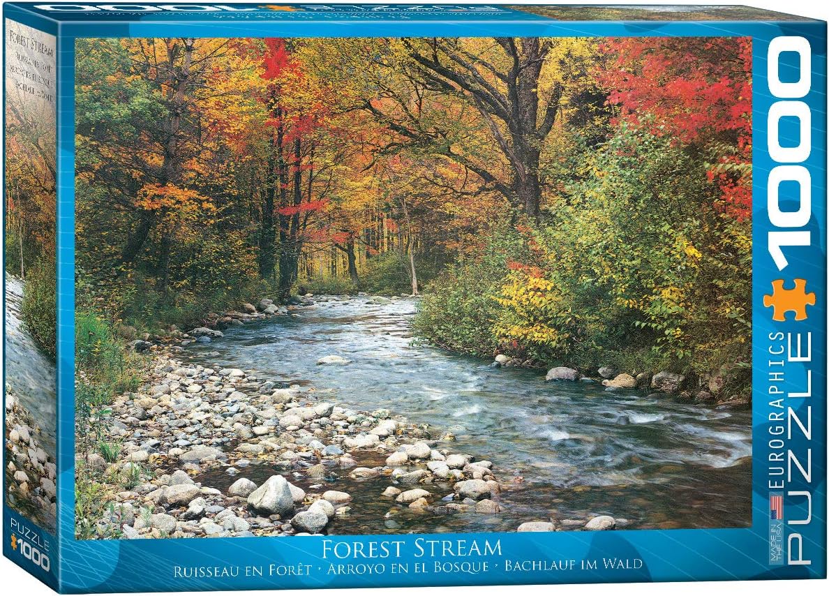 Eurographics 6000-2132 Forest Stream 1000-Piece Puzzle , Green (Free Shipped)