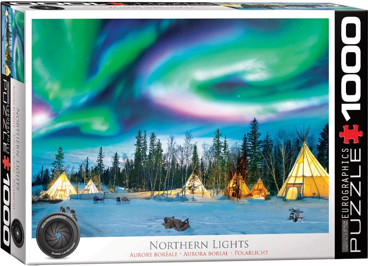 Eurographics 6000-5435 Northern Lights-Yellowknife 1000Piece Puzzle (FREE SHIPPING)