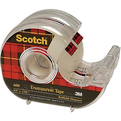Tape-Transparent Scotch 19Mmx32.9M, Premium Pack, 2/Pack