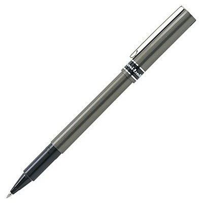Pen-Roller, Uni-Ball Deluxe, Micro Black Ub ,12/pk