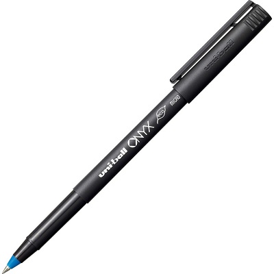 Pen-Roller, Uni-Ball Onyx, Micro Blue ,12/pk
