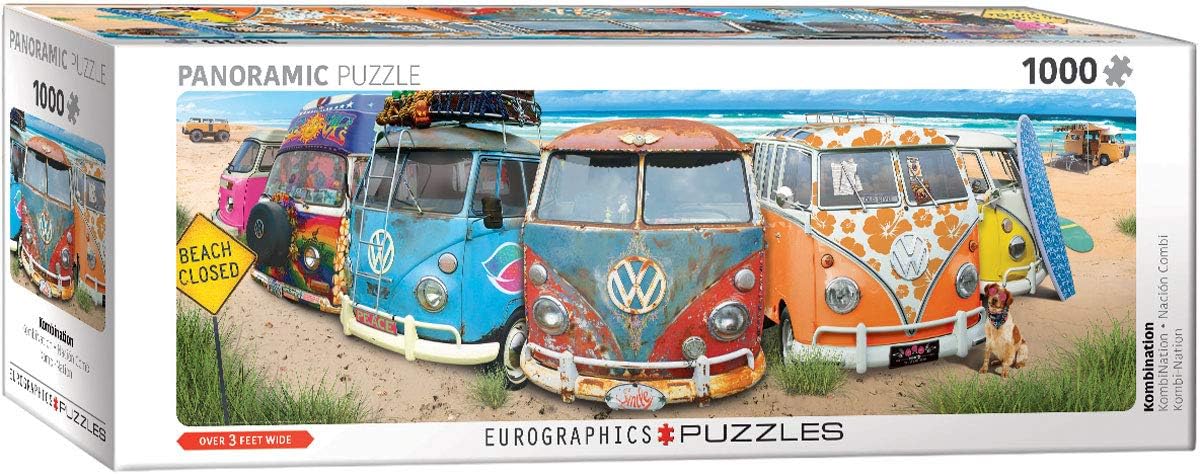Eurographics 6010-5442 Volkswagon KombiNation Panoramic 1000-Piece Puzzle (FREE SHIPPING)