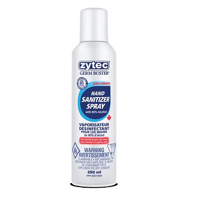 Hand Sanitizer Spray-Zytec Extra-Strength 250Ml
