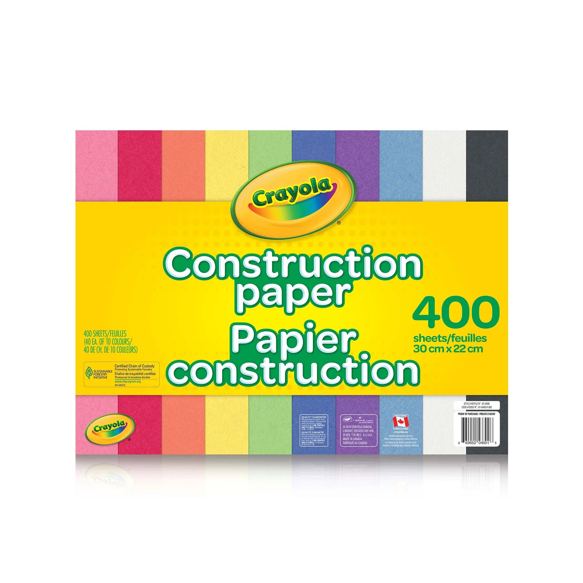 Crayola Construction Paper, 400 Sheets