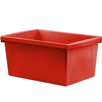 Bin-Storage, Classroom 21L, Stackable Red,6/pk