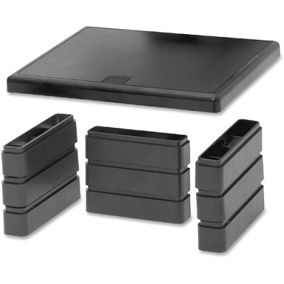 Monitor Riser/ Laptop Stand, Adjustable Black Mp-107-Blk