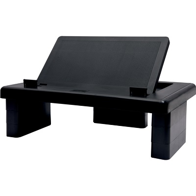 Monitor Riser-Convertable With Storage, Black Mp-219