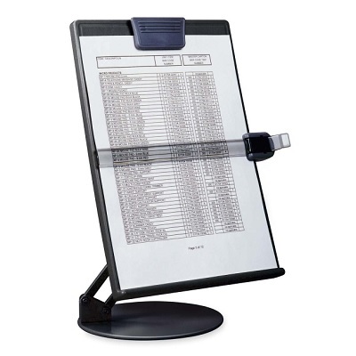 Copyholder-Desktop Weighted Base, Black Eh-17006-Blk