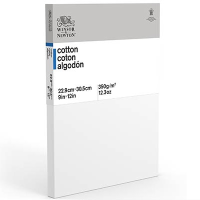 Canvas-Stretched W&N 9X12" Cotton