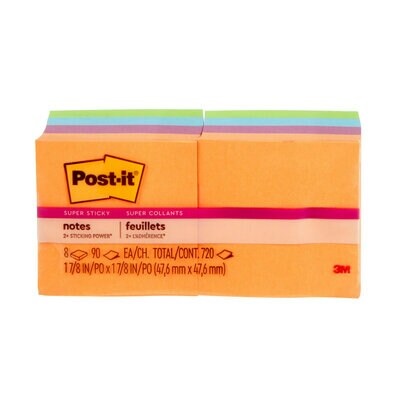 Notes-Post-It, Super Sticky 2X2 Energy Boost Collection