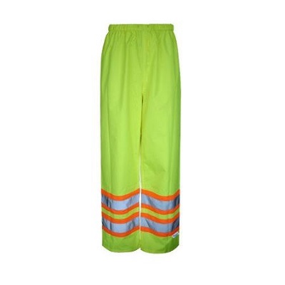 Pants-Safety Waist Viking, Trilobal Ripstop, Med Lime Green