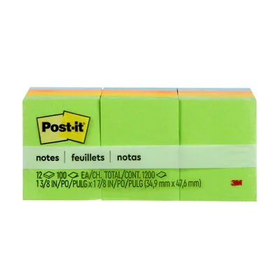 Notes-Post-It, 1.5X2 Floral Fantasy Collection