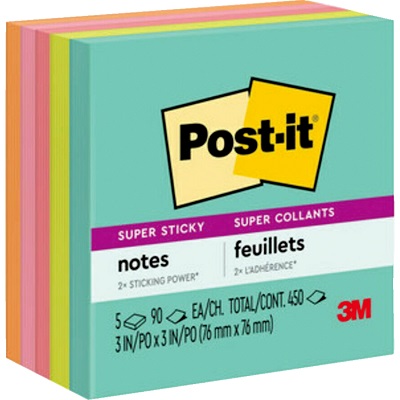 Notes-Post-It, Super Sticky 3X3 Supernova Collection