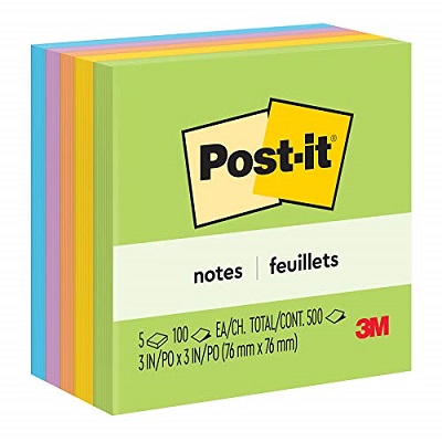 Notes-Post-It, 3X3 Floral Fantasy Collection