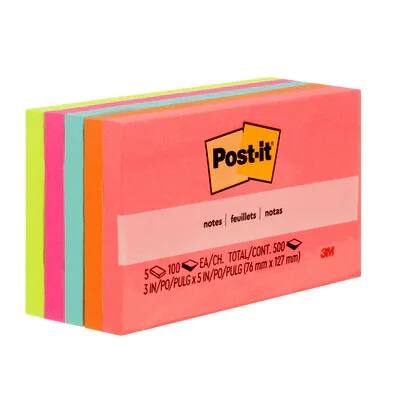 Notes-Post-It, 3X5 Poptimistic Collection