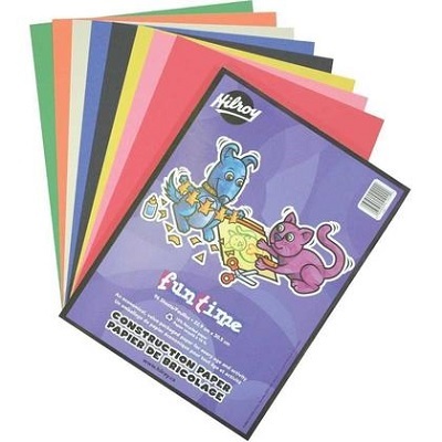Construction Paper Pad-9X12 Funtime 96 Sheet