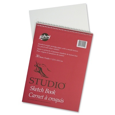 Sketch Book-Coil, Studio 9X12 Cartridge 30 Sheets