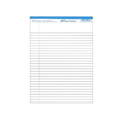 Writing Pad-Perfed, Letter Perf-Perfect 50 Sheet White