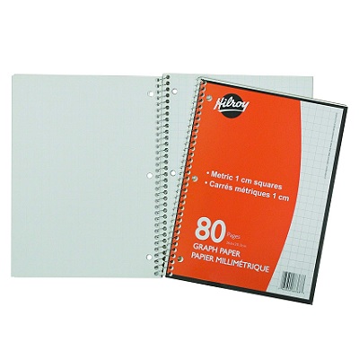 Notebook-Coil, Graph Paper, Metric 1Cm 10.5X8 80 Page