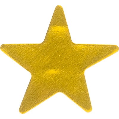 Stickers-Stars, Gold 350/Pack