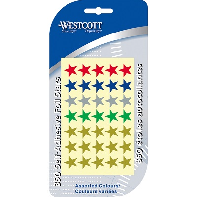 Stickers-Stars, Assorted 350/Pack