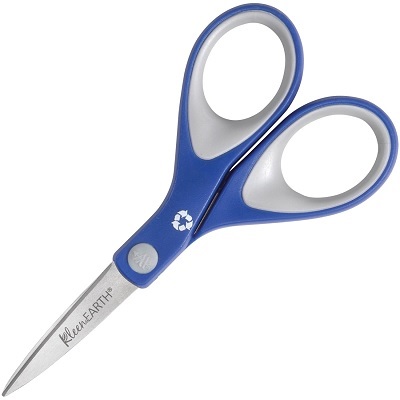 Scissors-Kleenearth 6" Straight Soft Handle, Blue