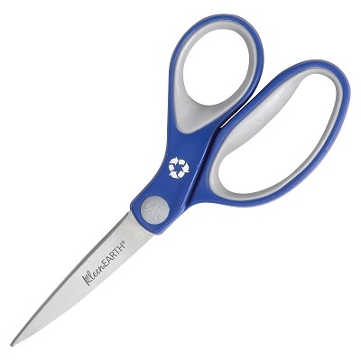 Scissors-Kleenearth 7" Straight Soft Handle, Blue