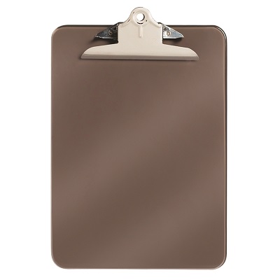 Clipboard-Plastic 9X12 Smoke