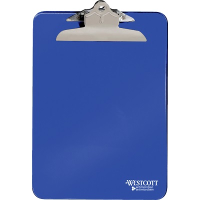 Clipboard-Antimicrobial, Letter, Blue