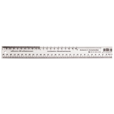Ruler-30Cm Flexible Vinyl, Clear