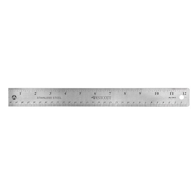Ruler-12"/30Cm Stainless Steel With Cork Back